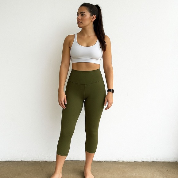 Lululemon Align High-Rise Pant 25" Women 4 Dark Forest Green Nulu High Rise Yoga - Picture 1 of 8